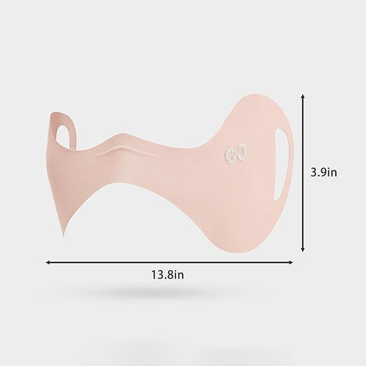 UPF50+ Half Mask,Face Shield,Sun Screen Protector for Face with Adjustable Ear Straps, Golf Visors for Women Golfers