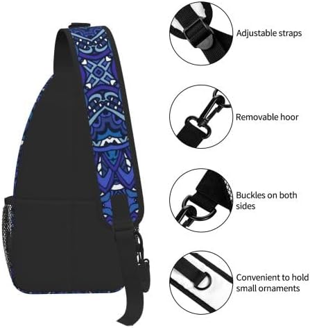 Cross Chest Bag Diagonally for Men Shoulder Bag for Travel Hiking Trendy Sling Bag with Adjustable Shoulder Strap