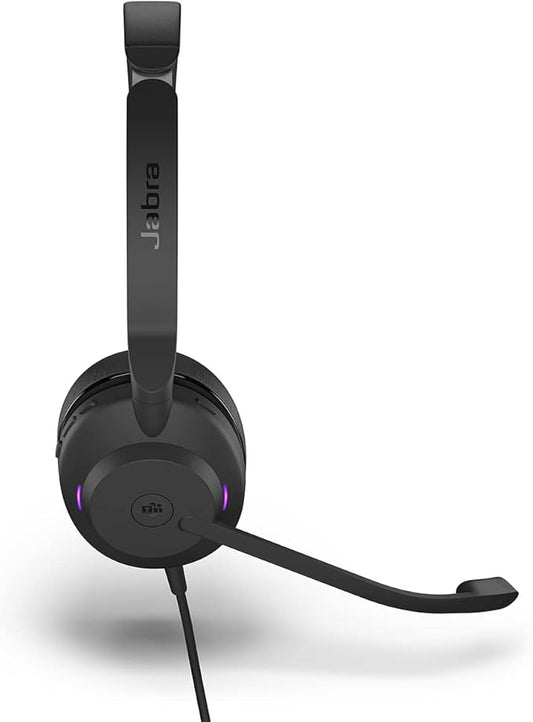 Jabra Evolve2 30 SE Wired Mono Noise-Cancelling Headset - Features 2-Mic Call Technology and USB-A Cable - Works with All Leading Unified Communications Platforms Such as Zoom and Google Meet - Black
