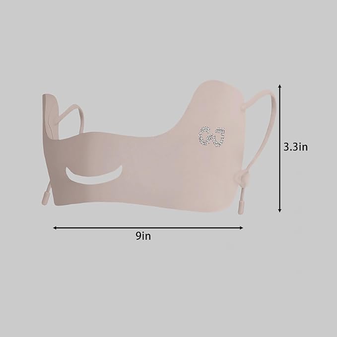 UPF50+ Half Mask,Face Shield,Sun Screen Protector for Face with Adjustable Ear Straps, Golf Visors for Women Golfers