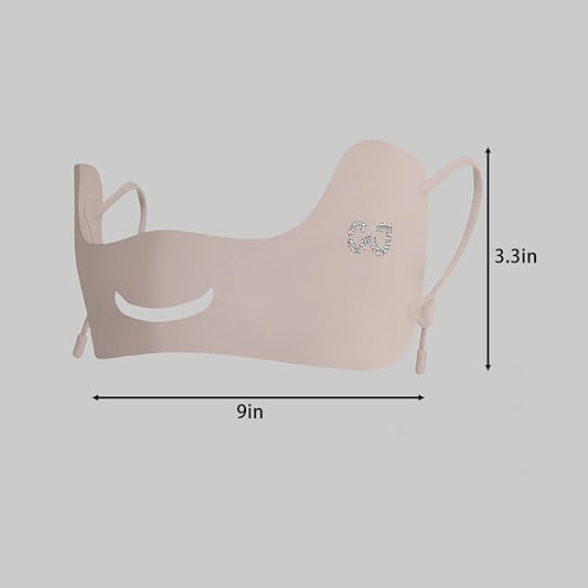 UPF50+ Half Mask,Face Shield,Sun Screen Protector for Face with Adjustable Ear Straps, Golf Visors for Women Golfers