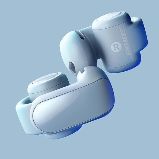 Bose Ultra Open Bluetooth Earbuds, True Wireless Earbuds with OpenAudio for Awareness, Clip On Design for Comfort, Immersive Audio, Up to 48 Hrs of Playtime, Moonstone Blue - Limited Edition Color