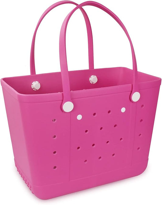 Beach Tote Bag for Women, Rubber Beach Bag Waterproof Sandproof, Extra Large EVA Tote Bag Boat Bag