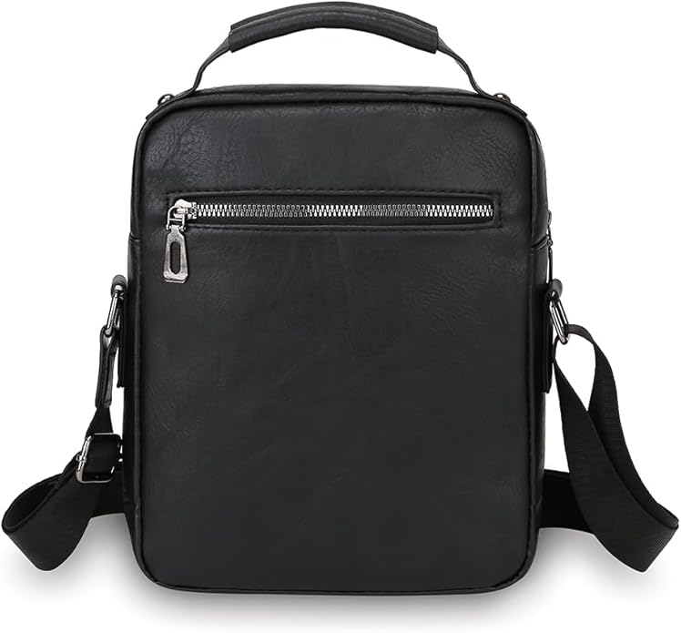 Shoulder Bag for Men Crossbody Bags Leather Sling Bag Messenger Bags with Multiple Pockets Business Outdoor