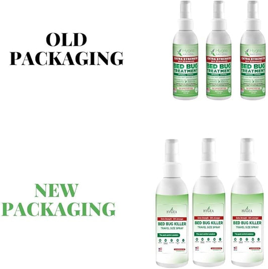 Extra Strength Bed Bug & Mite Natural Travel Spray - TSA Approved 3 oz Size - Child & Pet Friendly - Stain & Odor Free - for Hotel, Suitcase, Backpack - 66% Stronger Formula (3 pack)