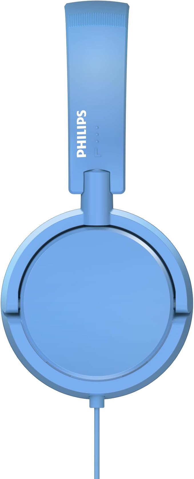 Philips K2019 Wired Headphones for School, Kids Headphones with Cord, Durable and Foldable, Safe Volume Limited, Ultra Lightweight, Built-in Microphone, On-Ear Girls Boys Toddler Headphone, Blue