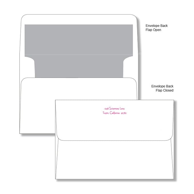 Personalized Raised Ink Ensemble Set, Enclosure Cards, Fold Notes, Sheets, Envelopes
