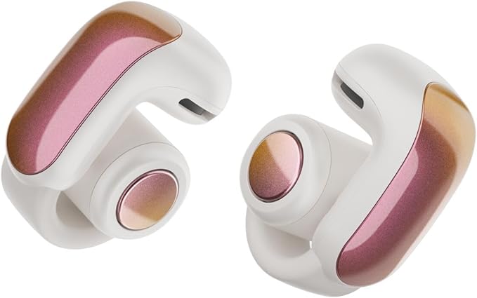Bose Ultra Open Bluetooth Earbuds, True Wireless Earbuds with OpenAudio for Awareness, Clip On Design for Comfort, Immersive Audio, Up to 48 Hrs of Playtime, Sunset Iridescent - Limited Edition Color