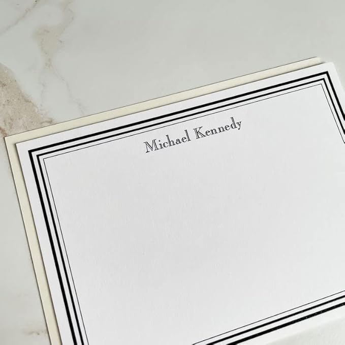 Colony Personalized Stationery Note Cards with Raised Ink