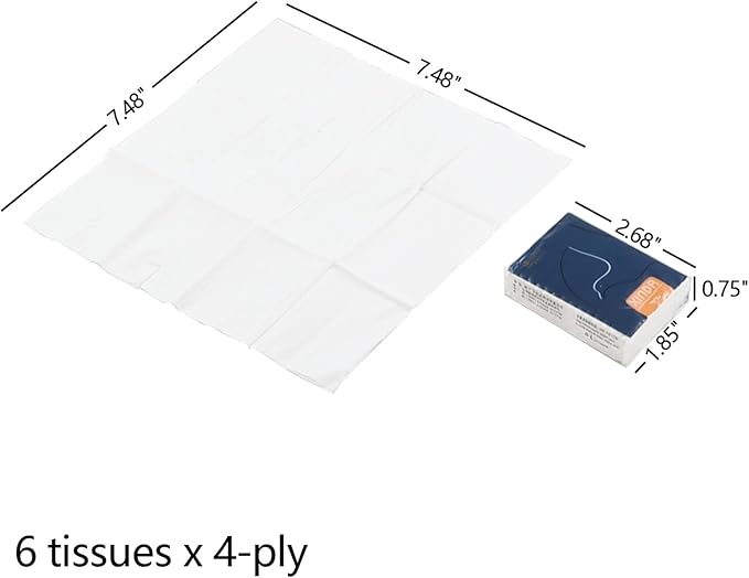 Farmoon 150 Packs Pocket Size Facial Tissue, 4-Ply Mini Soft Facial Tissues