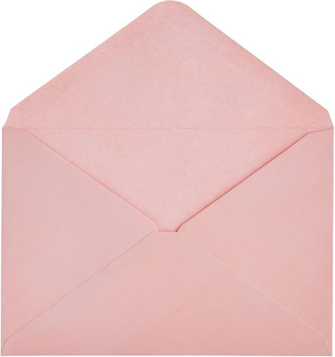 Sustainable Greetings 48 Pack 4x6 Blank Cards and Envelopes - DIY Printable Pink Cards with Envelopes for Birthday, Baby Shower, and Wedding Invitations