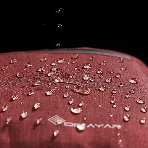 Dimayar 85L Travel Duffle Bag for Men Women - Foldable Duffel Bag with Shoes Compartment - Overnight Bags Waterproof & Tear Resistant(Red)