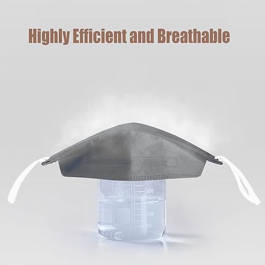 akgk KN95 Face Masks 50 Pack, 5-Ply Disposable Multicolor Face Mask Against PM 2.5 Smoke and Dust