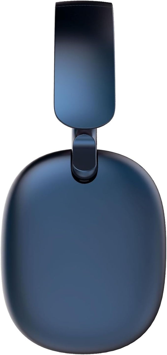 RORSOU C6 Active Noise Cancelling Headphones, Wireless Over Ear Bluetooth Headphones, 60H Playtime, Lightweight Folding Deep Bass Comfort Fit Ear Cups Headset with Mic for iPad/Travel/PC/Home Blue