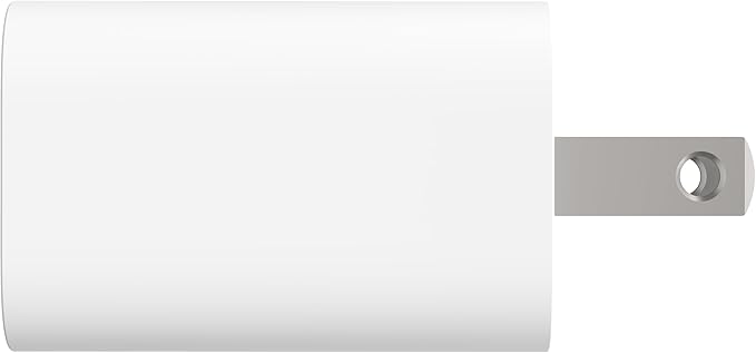 Belkin USB C Charger Block 20W, iPhone Charger Fast Charging - iPhone 17, Air, Pro, Pro Max, Samsung Galaxy S25, Google Pixel 10, iPad, AirPods, Nintendo Switch 2 & More - White