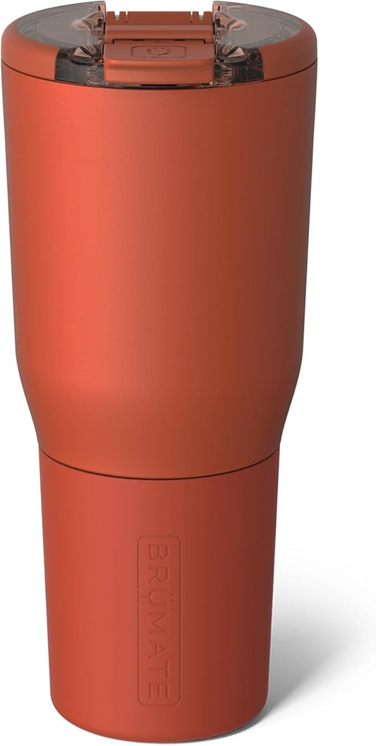 BrüMate Nav 35oz 100% Leak Proof Insulated Travel Tumbler with Magnetic BevLock™ Lid - Double Wall Cup-Holder Friendly Stainless Steel Mug (Cedar)