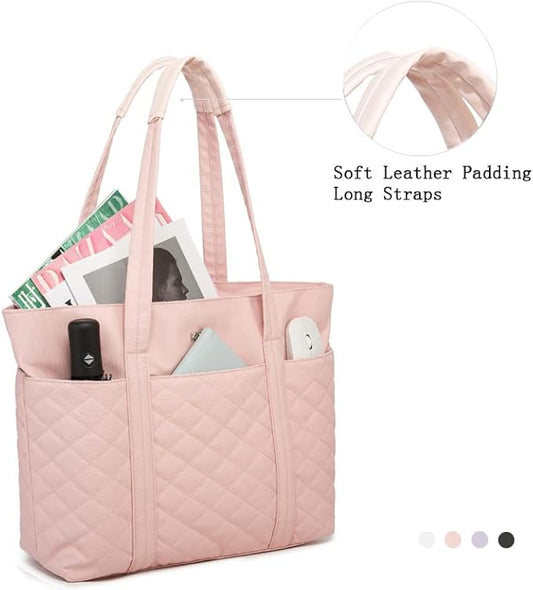 Kinmac Women's Laptop Tote Bag Top Handle Handbag Work Bag for Laptop Computer Up to 15.6 inch