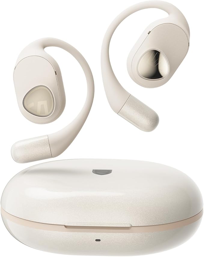 SoundPEATS Open Ear Headphones Over Ear Buds, Upgraded Gofree2 Bluetooth V5.3 Stereo Earbuds with Bass Boost, 35Hrs Sports Earphones with Earhooks, IPX5 Waterproof Headsets for Workouts,Stable Comfort