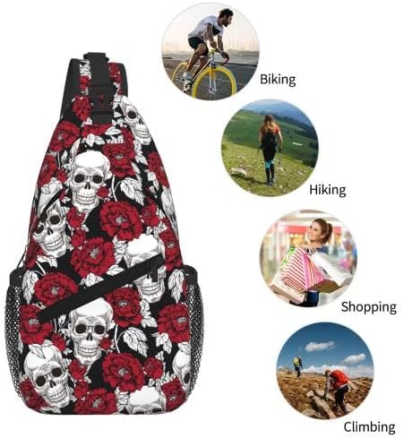 Cross Chest Bag Diagonally for Men Shoulder Bag for Travel Hiking Trendy Sling Bag with Adjustable Shoulder Strap