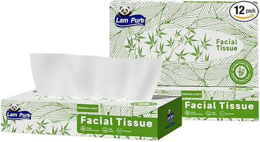 tissues 80 Tissues per Box,3-Ply tissue paper facial tissue 12 boxes of bulk facial tissues Applicable to Dining room bedroom