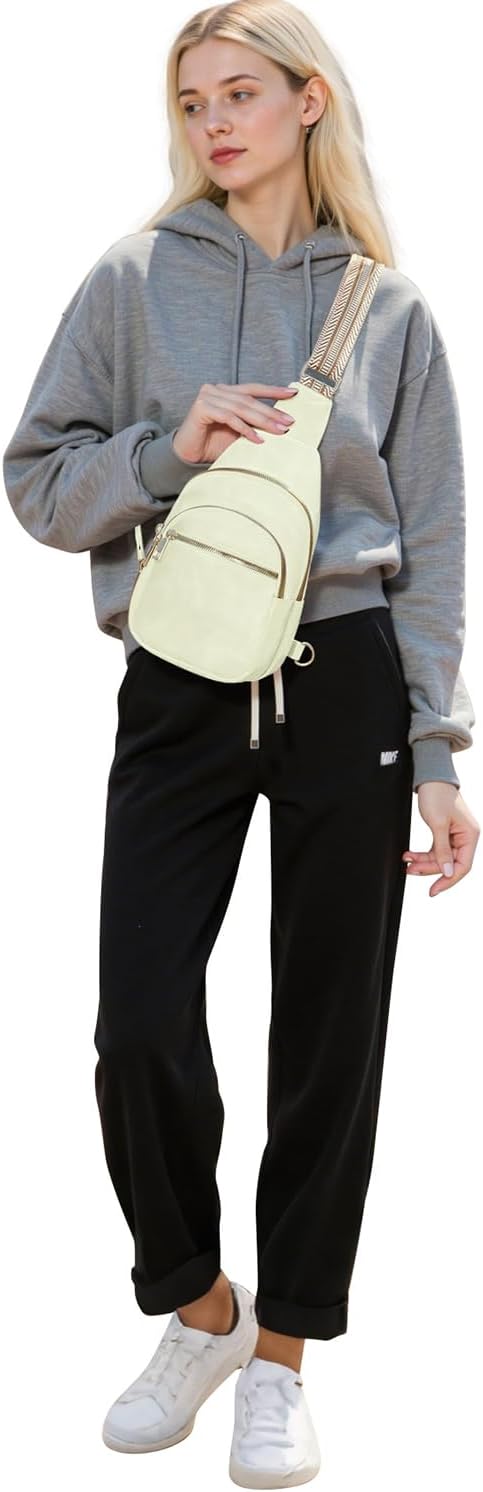 Small Leather Sling Bags for Women Fashion Crossbody Backpack Purse Sling Crossbody Bags