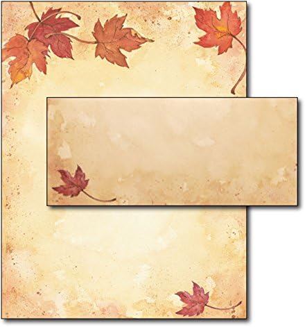Fall Leaves Stationery & Envelopes - 40 Sets