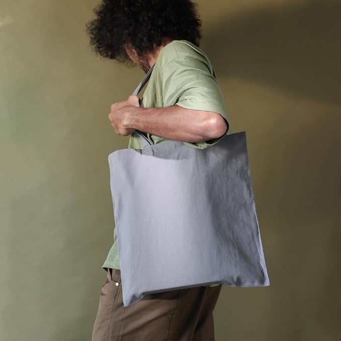 Salt Earth Pack of 5 | 6 | 12 | 24 | 48 – 100% Cotton Reusable Tote Bags – Bulk Grocery, Shopping, DIY, Beach & Gift Use