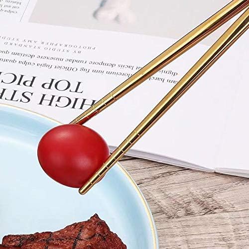 4 Pcs Portable Stainless Steel Tableware Set, Dishwasher Safe Reusable Flatware Cutlery Set, Include Fork Spoon Chopsticks with box (Golden pink)