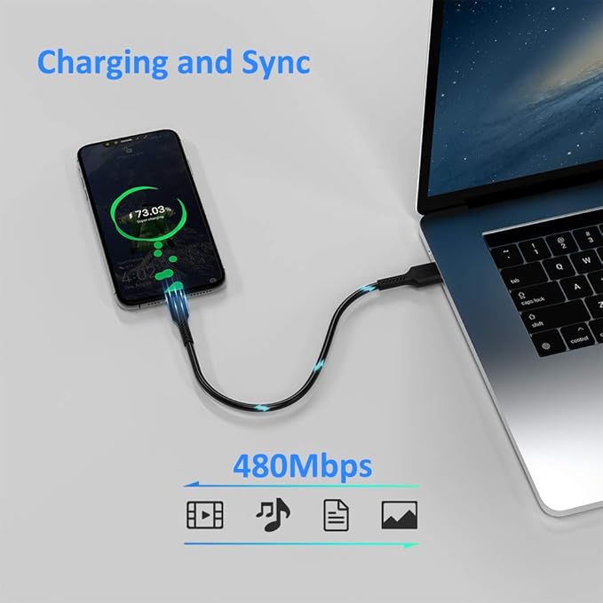 4 Inches USB C Cord Short, 5 Pack Durable USB A to USB Type C Fast Charging Cable for Charging Stations Compatible with Samsung Galaxy Note 10 20 S10 S22 Ultra LG V30 V40