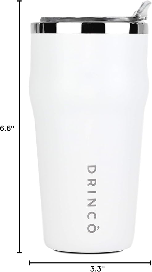 Drinco 20oz Stainless Steel Tumbler, Vacuum Insulated Tumbler Pint Glass Beer Mug with Built-in Bottle Opener, THOR (20oz Beer Tumbler, Mint Cream)