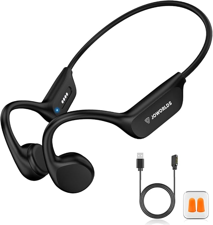 Open Ear Headphones Wireless Bluetooth, IP68 Waterproof Bone Conduction Headphones Bluetooth, Earphones Wireless Bluetooth, Sports Headphones for Running Swimming, 10 Hours Continuous Music