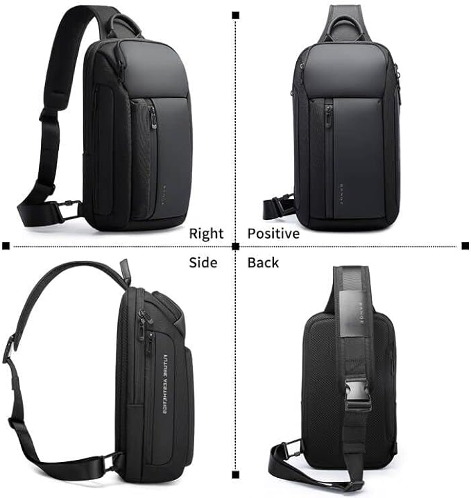BANGE Sling Bag, Waterproof Men's Chest Bag Shoulder bags Crossbody Sling Backpack for Men……