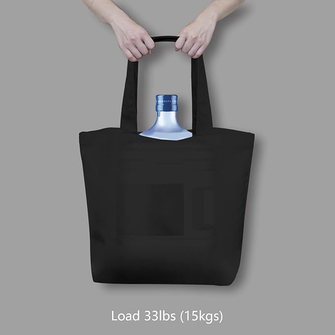 TOPDesign 12-Pack Super Strong Large 12oz Cotton Canvas Tote Bags, Reusable Grocery Shopping Cloth Bags, Fashionable Two-Tone Totes for Crafts, DIY Your Creative Designs