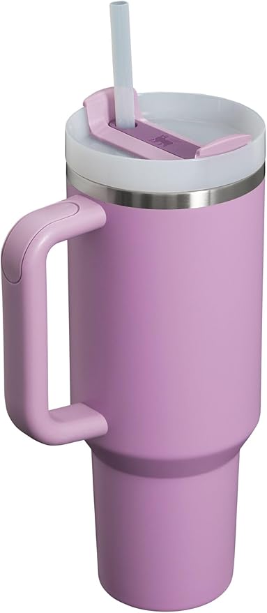 STANLEY Quencher H2.0 Tumbler with Handle and Straw 40 oz | Flowstate 3-Position Lid | Cup Holder Compatible for Travel | Insulated Stainless Steel Cup | BPA-Free | Lilac