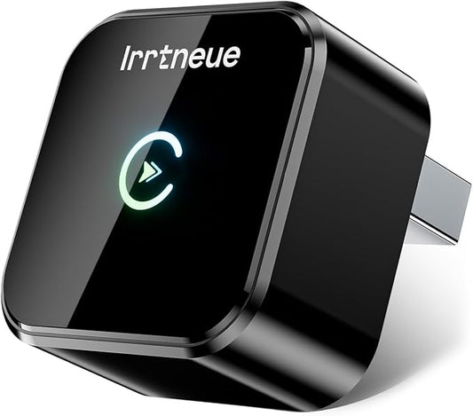 Wireless CarPlay Adapter 2025 Version, 2-in-1 Stable 5.8GHz Connection, Plug & Play via USB/USB-C, Auto Connect, Compact Car Accessory (Style 2)