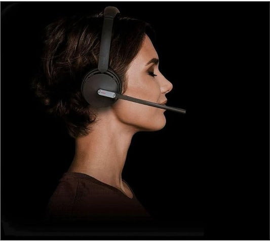 Yealink WH64 Hybrid with DECT Dongle, 492ft Range, 32 Talk Time Bluetooth Headset for Teams, Zoom Skype UC, 3X Mic Noise Cancelling, Headset PC Phone