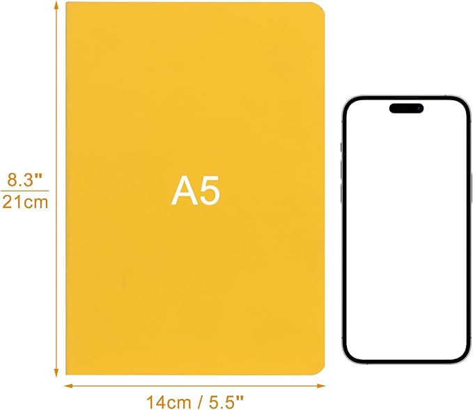 ZCZN 48 Pack Colorful Blank Notebooks Bulk, A5 Journals with 12 Colors, 60 Pages/30 Sheets, 8.3x5.5 Inch, Plain Paper, Travel Writing Journal Notebooks for Work & School