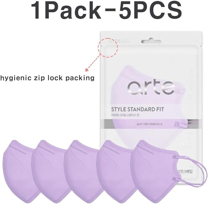 [10 Pcs] Korea Face Mask for Adults – Bird Beak type 2D Protective Health Face Mask for Dust and Smoke – 4-Layer Protective Filter – Ideal Fit for Comfortable Wear - Beige