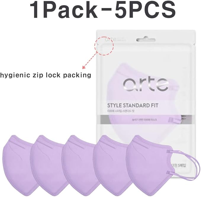 [20 Pcs] Korea Face Mask for Adults – Bird Beak type 2D Protective Health Face Mask for Dust and Smoke – 4-Layer Protective Filter – Ideal Fit for Comfortable Wear - Gray