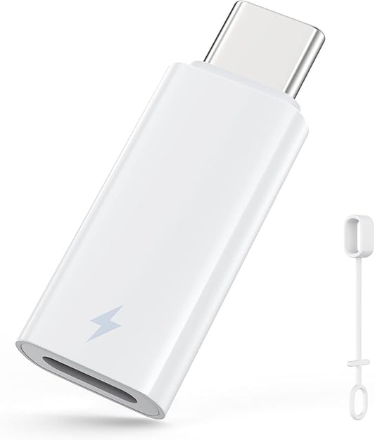 60W USB C to Lightning Headphone Audio Adapter for iPhone 17 Air 16 16e 15 Pro Max Plus, iPad Pro/Air - PD Fast Charging Data Lightning to USB C Adapter for Earphones, Not for OTG/Lavalier Microphone