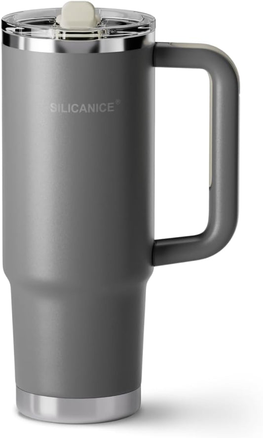 Easy Clean Pro Tumbler - 30 oz Water Bottle with Handle Quick-Disassemble Flip Straw, Leakproof Insulated Stainless Steel,Dishwasher Safe, BPA-Free Gifts for Women & Men