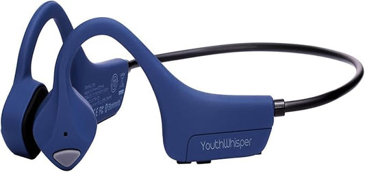 Bone Conduction Headphones Bluetooth Wireless Sport Earphones Built-in Mic Multipoint Connection Sweatproof Open Ear Headset for Running Cycling Driving Workouts