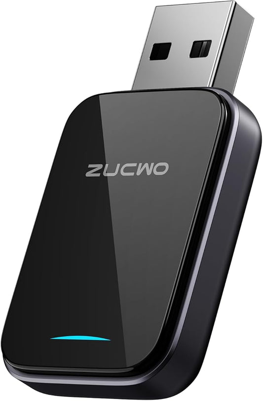 2-in-1 Mini Wireless CarPlay Adapter for iOS Android Auto Plug and Play Low Latency Portable Carplay Adapter Converts Wired to Wireless CarPlay for iOS10+/Android 11+, Gray