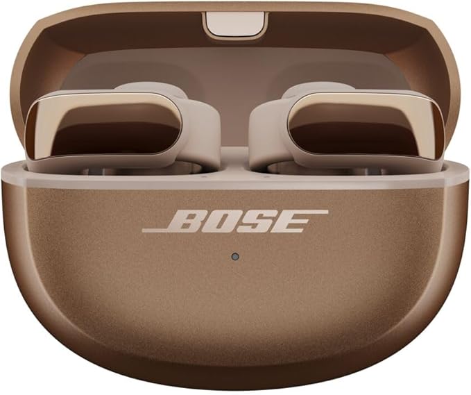 Bose Ultra Open Bluetooth Earbuds, True Wireless Earbuds with OpenAudio for Awareness, Clip On Design for Comfort, Immersive Audio, Up to 48 Hrs of Playtime, Driftwood Sand - Limited Edition Color