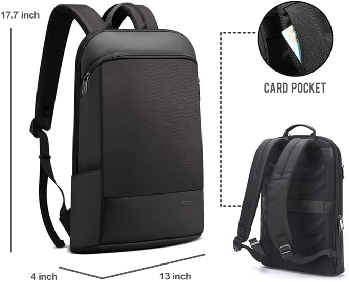BOPAI 17 inch Super Slim Laptop Backpack Men&Women Anti Theft Backpack Waterproof College Backpack Travel Laptop Backpack for Men Business Laptop Backpack Casual Daypack for Men
