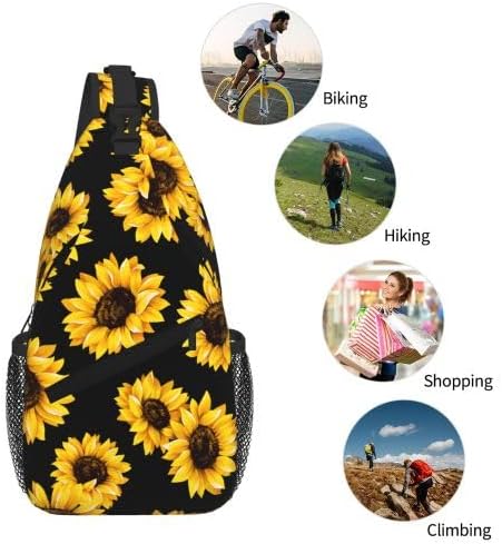 Cross Chest Bag Diagonally for Men Shoulder Bag for Travel Hiking Trendy Sling Bag with Adjustable Shoulder Strap