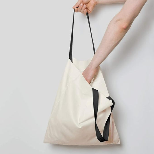 NPBAG 5 Pack 15'' X 16'' Natural Cotton Tote Bags, Lightweight Blank Bulk Cloth bags with 1pc of PTFE Teflon Sheet