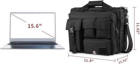 Tactical Briefcase, GES 15.6 Inch Men's Messenger Bag Military Briefcase for Men