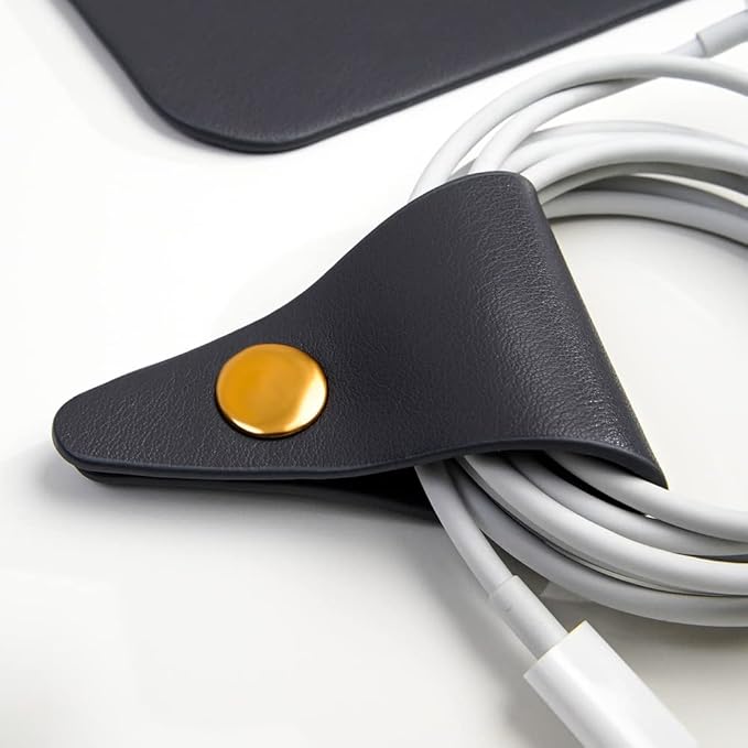 PU Leather Laptop Sleeve 13 Inch Compatible for 2024 13inch MacBook Air M3,13 MacBook Pro M2, Surface Pro 3 4 5 6 7, Dell XPS 13 with Small Pouch, Mouse Pad and Cord Organizer Color Dark Grey