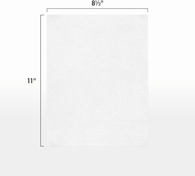 LUXPaper 8.5" x 11" Paper | Letter Size | White Linen | 24lb. (60lb. Text) | 1,000 Qty